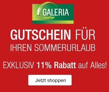 Bild zu Galeria Kaufhof: 11% Rabatt auf (fast) alles (ab 99€ MBW)