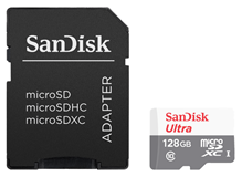 Bild zu SANDISK Ultra microSDXC Speicherkarte 128 GB für 30,99€