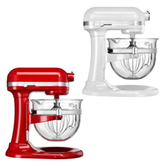 Bild zu KitchenAid 5KSM6521 Artisan Profi Küchenmaschine (6 Liter Glasschüssel) für 499€