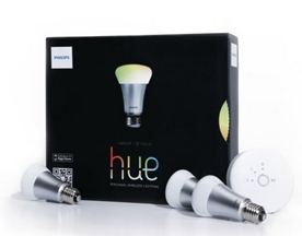 Bild zu Philips hue – LED personal wireless lighting – EEK A+ – 3 x 8,5W A60 E27 – Starter Kit inkl. hue Bridge für 119€