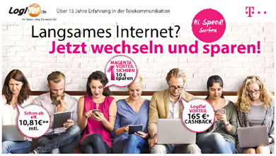 Bild zu Telekom DSL Tarife in den ersten 12 Monaten für je 19,95€/Monat + bis zu 170€ Cashback + Magenta Vorteil (10€ Rabatt pro Monat)