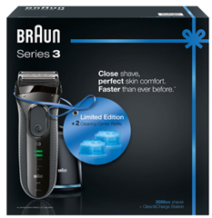 Bild zu BRAUN Series 3-3050cc Akku- Netzrasierer inkl. Reinigungs- Pflegestation für 69,90€