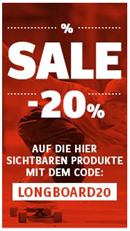 Bild zu SportScheck: 20% Extra Rabatt auf bereits reduzierte Longboards