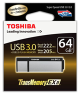 Bild zu Toshiba TransMemory-EX II 64 GB USB-Stick (Lesen: 222 MB/s – Schreiben: 205 MB/s) für 25,98€