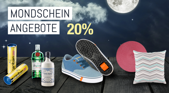 Bild zu Galeria Kaufhof Mondschein Angebote: 20% Rabatt auf Fitnessartikel, Bettwaren, Haushaltswaren und Gin