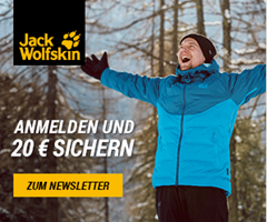 Bild zu Jack Wolfskin Sale mit bis zu 40% Rabatt + 10€ Newsletter Gutschein (ab 50€) + keine Versandkosten