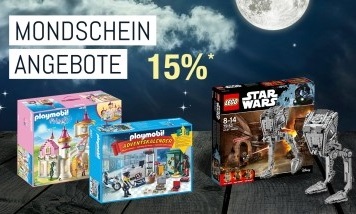 Bild zu Galeria Kaufhof Mondschein Angebote: 15% Rabatt beim Kauf von 3 Artikeln aus den Bereichen Spielwaren & Kinderbekleidung