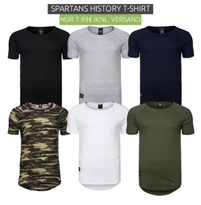 Bild zu Spartans History Basic Oval Herren T-Shirts in verschiedenen Farben für je 7,99€