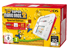 Bild zu NINTENDO 2DS Konsole Weiß/Rot + New Super Mario Bros. 2 (Special Edition) für 83,99€