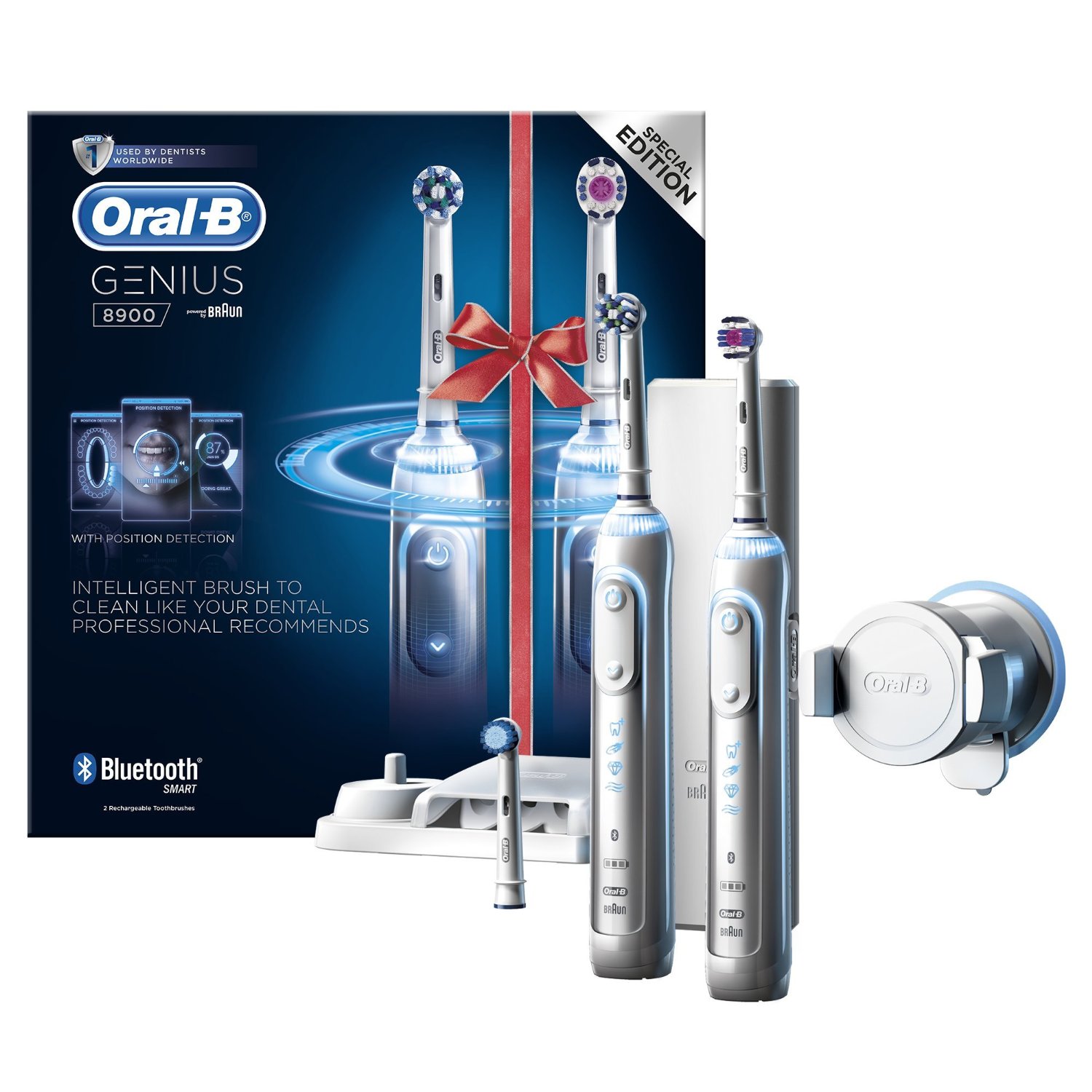 Bild zu Elektrische Zahnbürste Oral-B Genius 8900 mit 2. Handstück für 115€