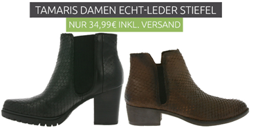 Bild zu Tamaris Genova oder Chealsea Damen Echtleder Stiefeletten für 34,99€