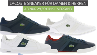 Bild zu Lacoste Sneaker für Damen & Herren ab 29,99€ inklusive Versand