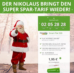 Bild zu Klarmobil im Vodafone Netz mit 100 Freiminuten und 100 Frei SMS in alle Netze inklusive einer 500MB Datenflat für 1,95€/Monat