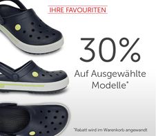 Bild zu Crocs: 30% Extra Rabatt auf ausgewählte Artikel + kostenlose Lieferung