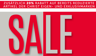 Bild zu Christ: Sale mit bis zu 50% Rabatt + 20% Extra-Rabatt dank Gutscheincode