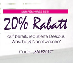 Bild zu Lascana: 20% Extra Rabatt auf bereits reduzierte Dessous, Wäsche & Nachtwäsche