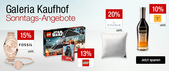 Bild zu Galeria Kaufhof Sonntagsangebote, z.B. 15% Rabatt auf Lego Duplo und Lego Friends