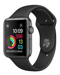 Bild zu Apple Watch Series 1 42mm mit Aluminiumgehäuse in Space Grau inkl. Sportarmband für 319€