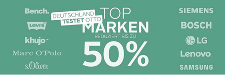 Bild zu Otto.de: Top-Marken bis zu 50% reduziert + 20,95€ Gutschein für Neukunden