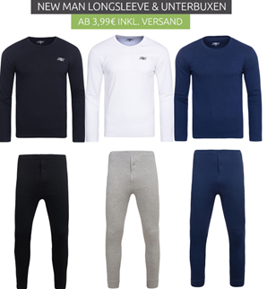 Bild zu New Man Longsleeves sowie lange Unterhosen ab 3,99€