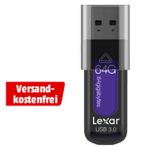 Bild zu Lexar 64 GB USB-Stick JumpDrive S57 (USB 3.0) für 11€