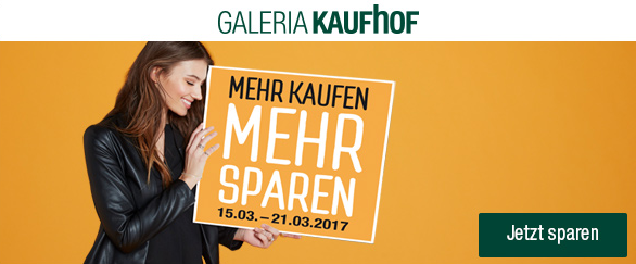 Bild zu Galeria Kaufhof: Mehr kaufen – Mehr sparen mit bis zu 20% Rabatt auf ausgewählte Artikel