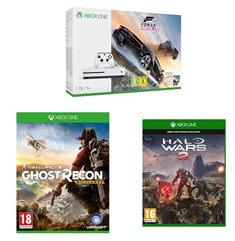 Bild zu Microsoft Xbox One S 1TB Konsole + Tom Clancy’s Ghost Recon: Wildlands + Forza Horizon 3 + Halo Wars 2 für 321,13€