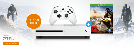 Bild zu [geht wieder] xBox One S 1TB + Tom Clancy’s Ghost Recon® Wildlands für 279€