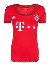 Bild zu adidas FC Bayern Damen-Trikot in rot (Größe XS–XL) für 12,99€