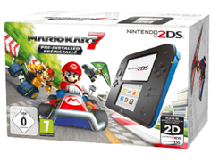 Bild zu NINTENDO 2DS Konsole Schwarz/Blau inkl. Mario Kart 7 für 75€