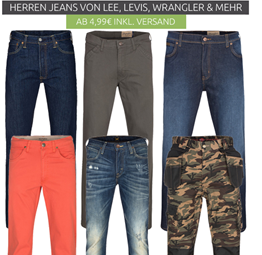 Bild zu [Restposten] Jeans von Levis, Wrangler, Lee usw. ab 4,99€