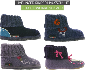 Bild zu [Restposten] für kleine Füße: Halfinger Kinder Hausschuhe für je 4,99€