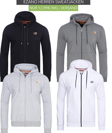 Bild zu EZANO Full Zip Kapuzenpullover in verschiedenen Farben für 12,99€