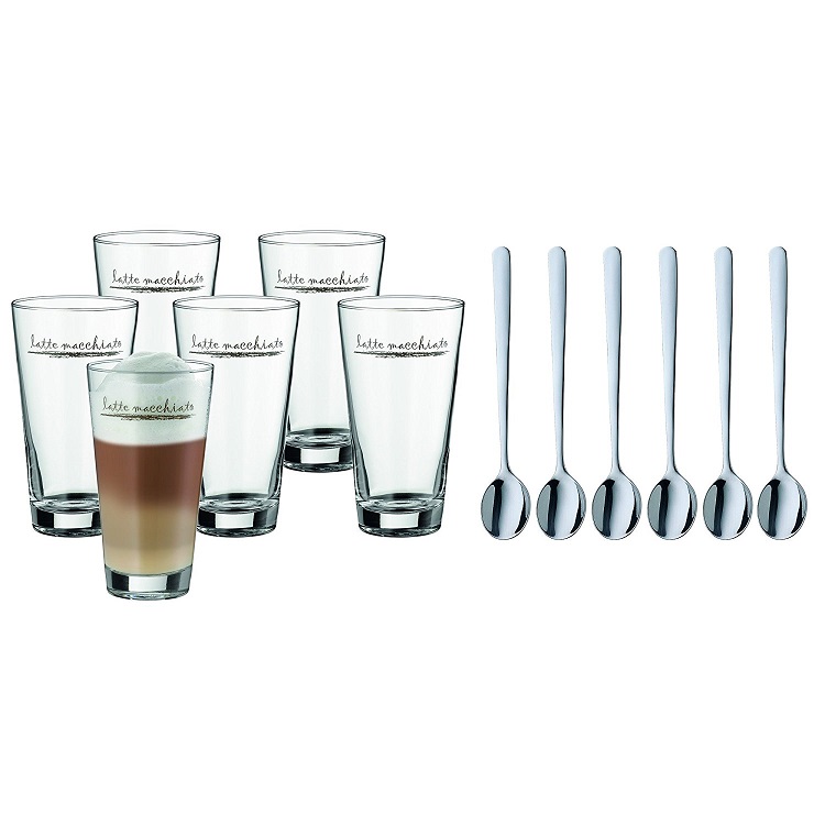 Bild zu 6 x WMF Latte Macchiato Gläser Clever & More mit Löffel für 22,95€