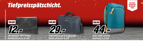 Bild zu Media Markt Tiefpreisspätschicht mit Notebooktaschen