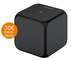 Bild zu SONY SRS-X11 Bluetooth Lautsprecher, Ausgangsleistung 10 Watt, Near Field Communication, Schwarz für 29,99€