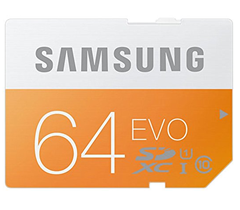 Bild zu Samsung Speicherkarte SDXC 64GB GB EVO Class 10 für 15€