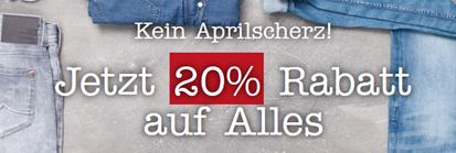 Bild zu Mustang-Jeans: 20% Rabatt auf alles (auch auf bereits reduzierte Ware)