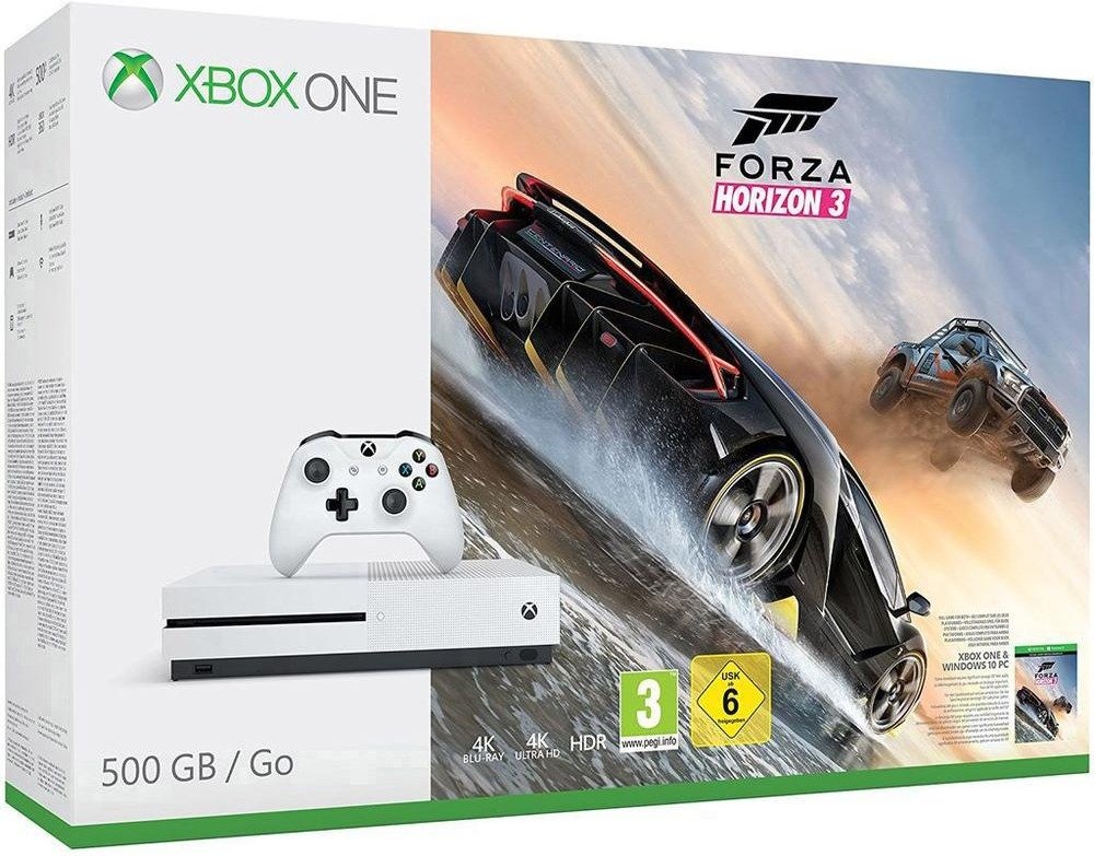 Bild zu Microsoft XBox One S (500 GB) Forza Horizon 3 Bundle für 203,99€