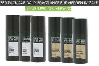 Bild zu 3er Pack AXE DAILY FRAGRANCE Precision Deo (3 x 100ml) für 9,99€