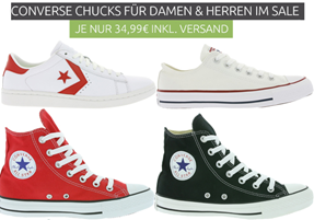 Bild zu [Super] Viele Converse Chucks für Damen und Herren für je 34,99€