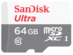 Bild zu SANDISK Ultra micro-SDXC 64 GB Speicherkarte für 16€