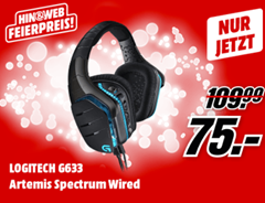 Bild zu Logitech G633 Artemis Spectrum Pro Gaming Headset (7.1-Sur­round-Sound) für 75€