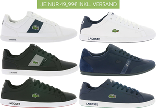 Bild zu Lacoste Sneaker für je 49,99€ inklusive Versand