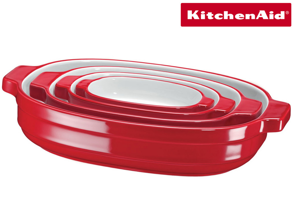 Bild zu 4-teiliges KitchenAid Keramikformenset KBLR04NSER für 58,90€