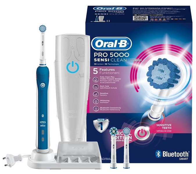 Bild zu Elektrische Zahnbürste Braun Oral-B Pro 5000 Sensi Clean für 59,65€