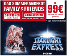 Bild zu bis zu 5 Starlight Express Tickets ab 99€