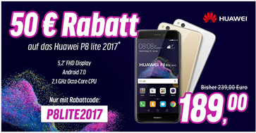 Bild zu Huawei P8 Lite (2017) Dual-SIM Smartphone für je 189€