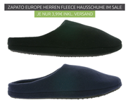 Bild zu ZAPATO EUROPE Herren Fleece Hausschuhe für je 3,99€