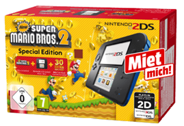 Bild zu NINTENDO 2DS Konsole Schwarz/Blau + New Super Mario Bros. 2 (Special Edition) für 58,65€ (nur für eBay Plus Mitglieder)